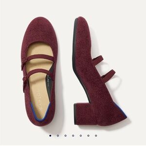 Rothy’s ReVelvet Double Buckle Mary Jane Heel - 7.5